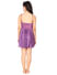 Secret Wish Women's Purple Lace Babydoll Nightdress