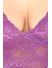 Secret Wish Women's Purple Lace Babydoll Nightdress
